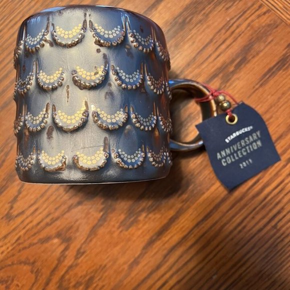 Starbucks Anniversary 2015 Mermaid Scales Coffee Mug Cup, New With Tags - Picture 2 of 3